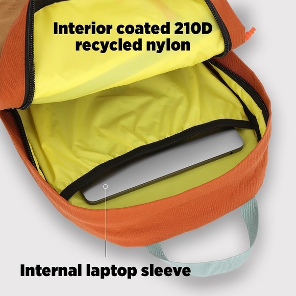 Topo Designs 21L Daypack Classic – Coral/Peppercorn Backpack – Lightweight Nylon - Picture 7 of 7